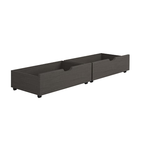 Kd Gabinetes PD-505AG Dual Underbed Drawers, Antique Grey KD2479512